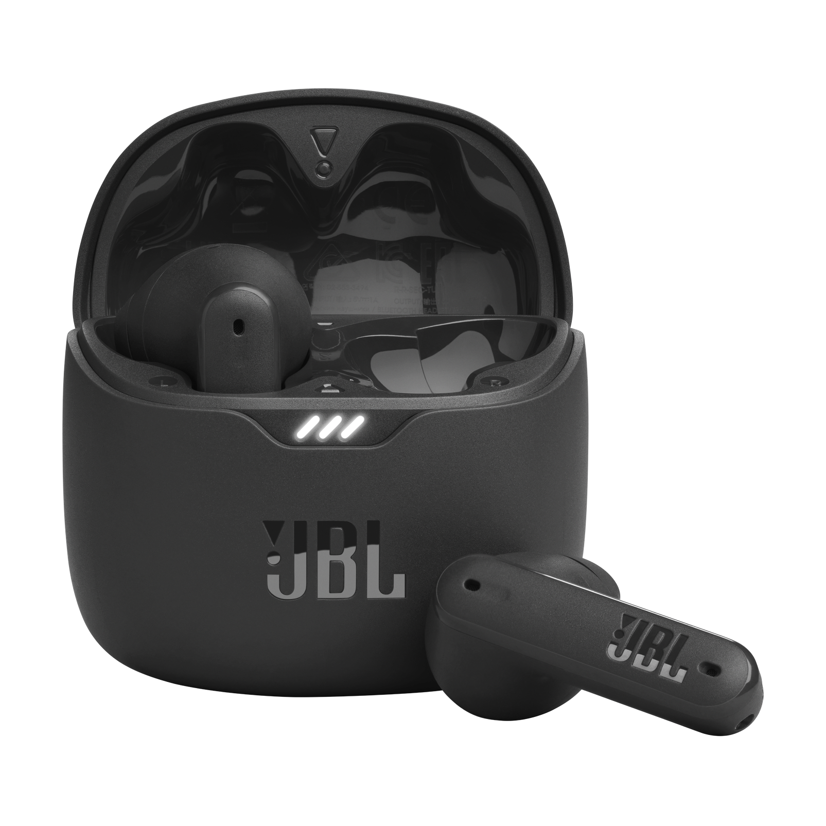 JBL Tune Flex - Black - True wireless Noise Cancelling earbuds - Hero